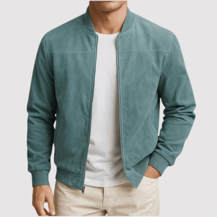 Markus Berlin Herren Jacke mit Stehkragen, Vorderansicht
