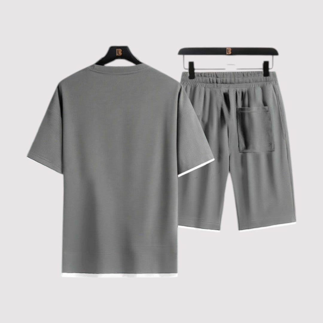 Markus Berlin Herren T-Shirt-Shorts-Set, Vorderansicht