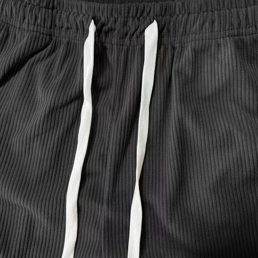 Markus Berlin Herren Strukturierte Shorts, Vorderansicht