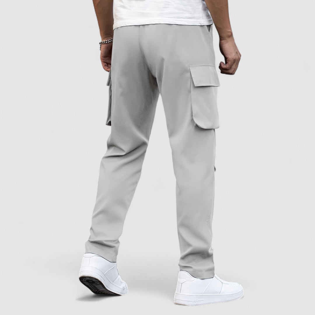 Markus Berlin Herren Wasserdichte Stretch-Cargohose, Vorderansicht