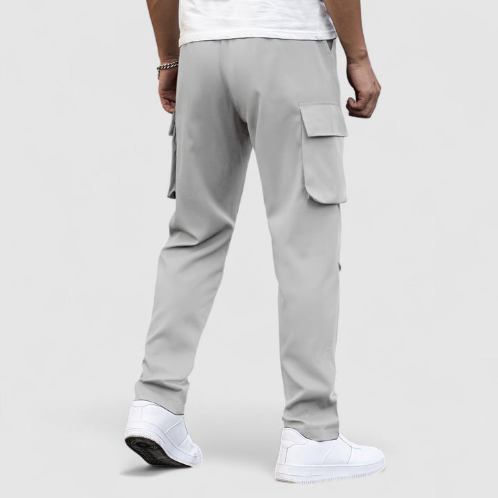 Markus Berlin Herren Wasserdichte Stretch-Cargohose, Vorderansicht