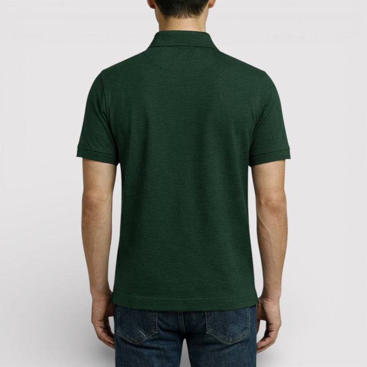 Markus Berlin Herren Zip-Poloshirt, Vorderansicht