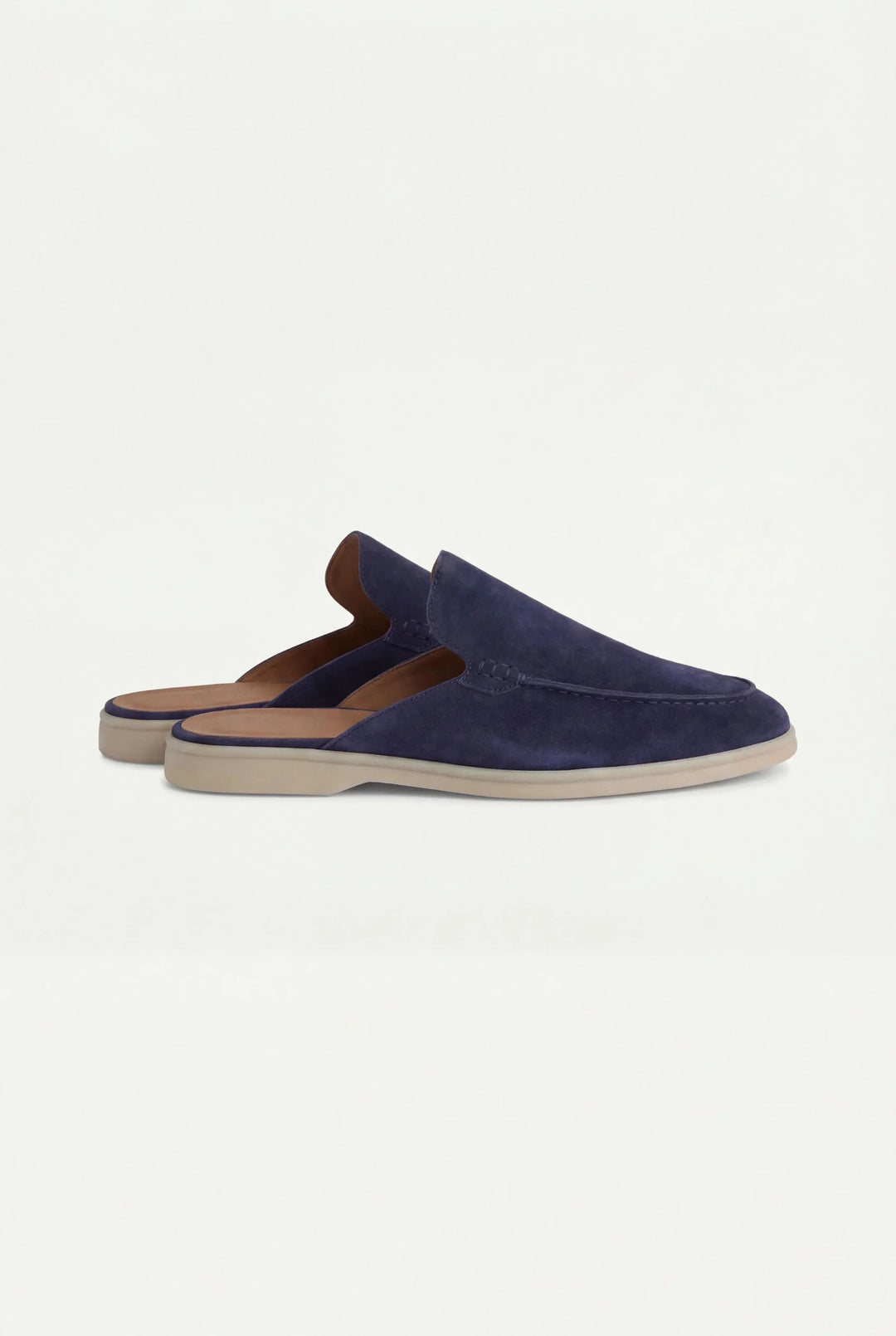 Markus Berlin Herren Mule Marineblau, Vorderansicht