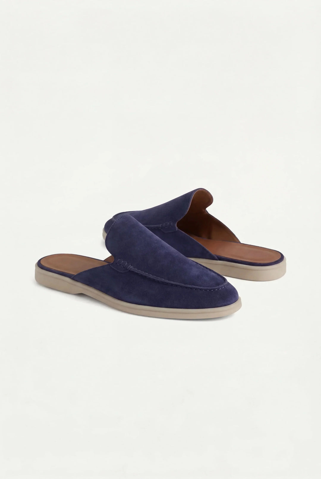 Markus Berlin Herren Mule Marineblau, Vorderansicht