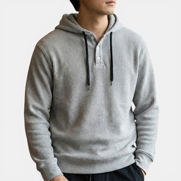 Markus Berlin Herren Wabenartiger Hoodie, Vorderansicht