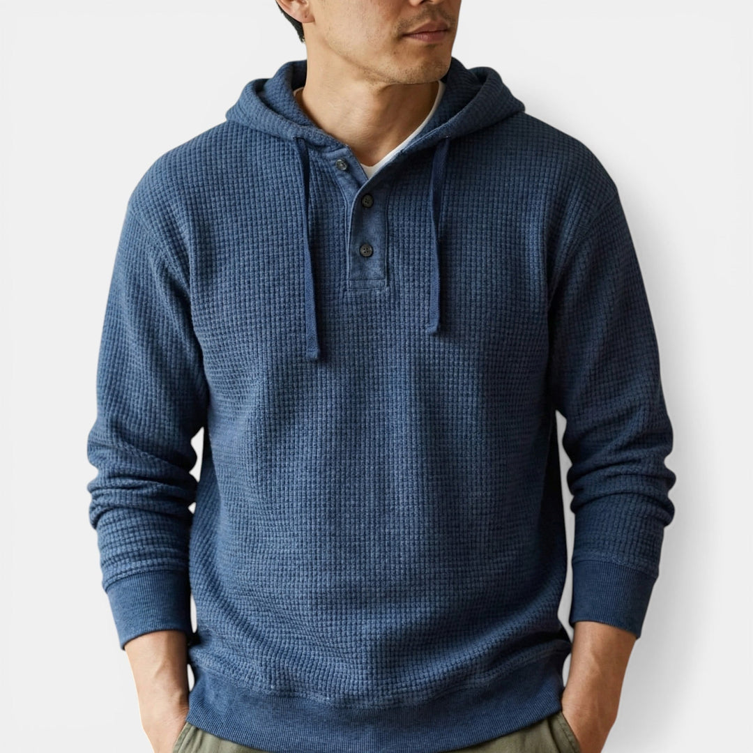 Markus Berlin Herren Wabenartiger Hoodie, Vorderansicht