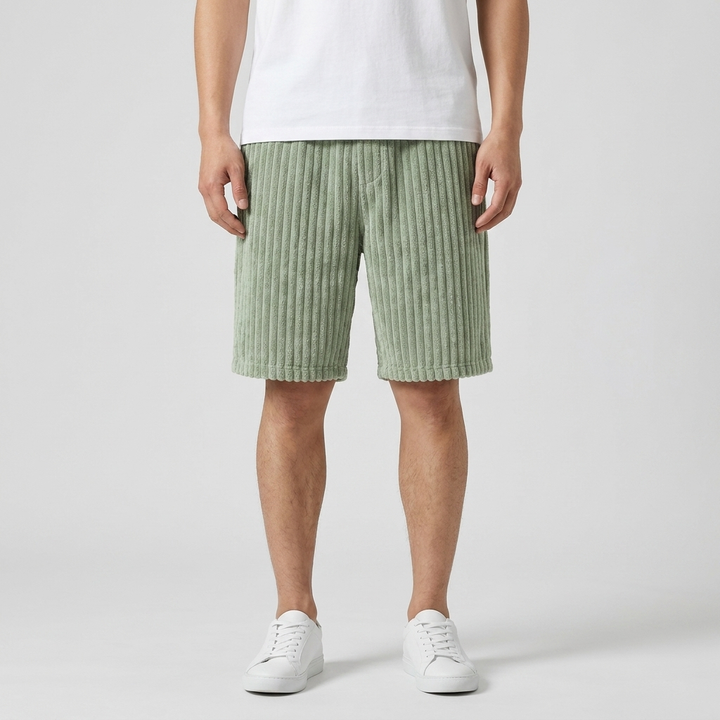 Markus Berlin Herren Weiche Rippshorts, Vorderansicht