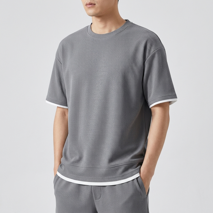 Markus Berlin Herren T-Shirt-Shorts-Set, Vorderansicht