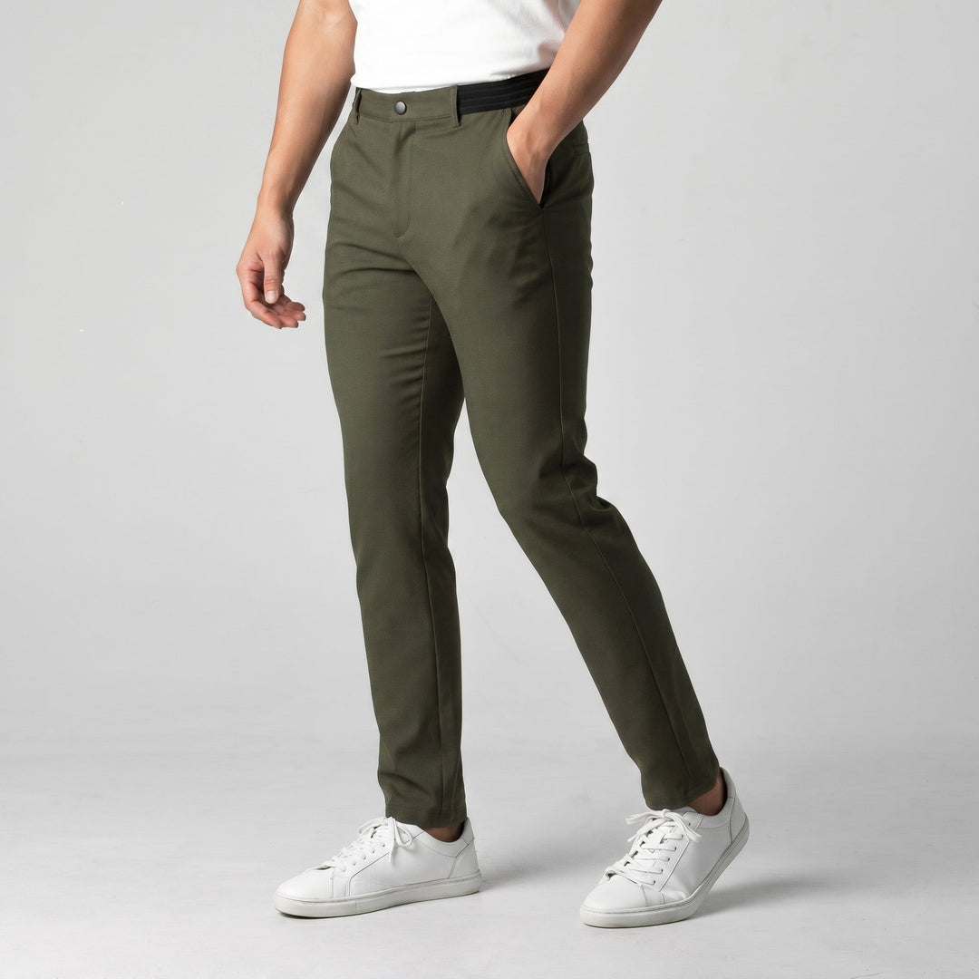 Markus Berlin Herren Stretch-Hose für den Alltag, Vorderansicht