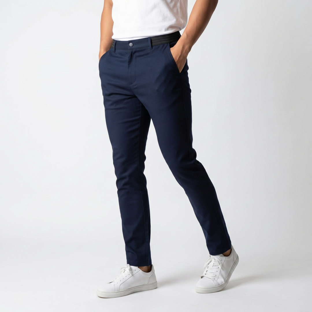 Markus Berlin Herren Stretch-Hose für den Alltag, Vorderansicht