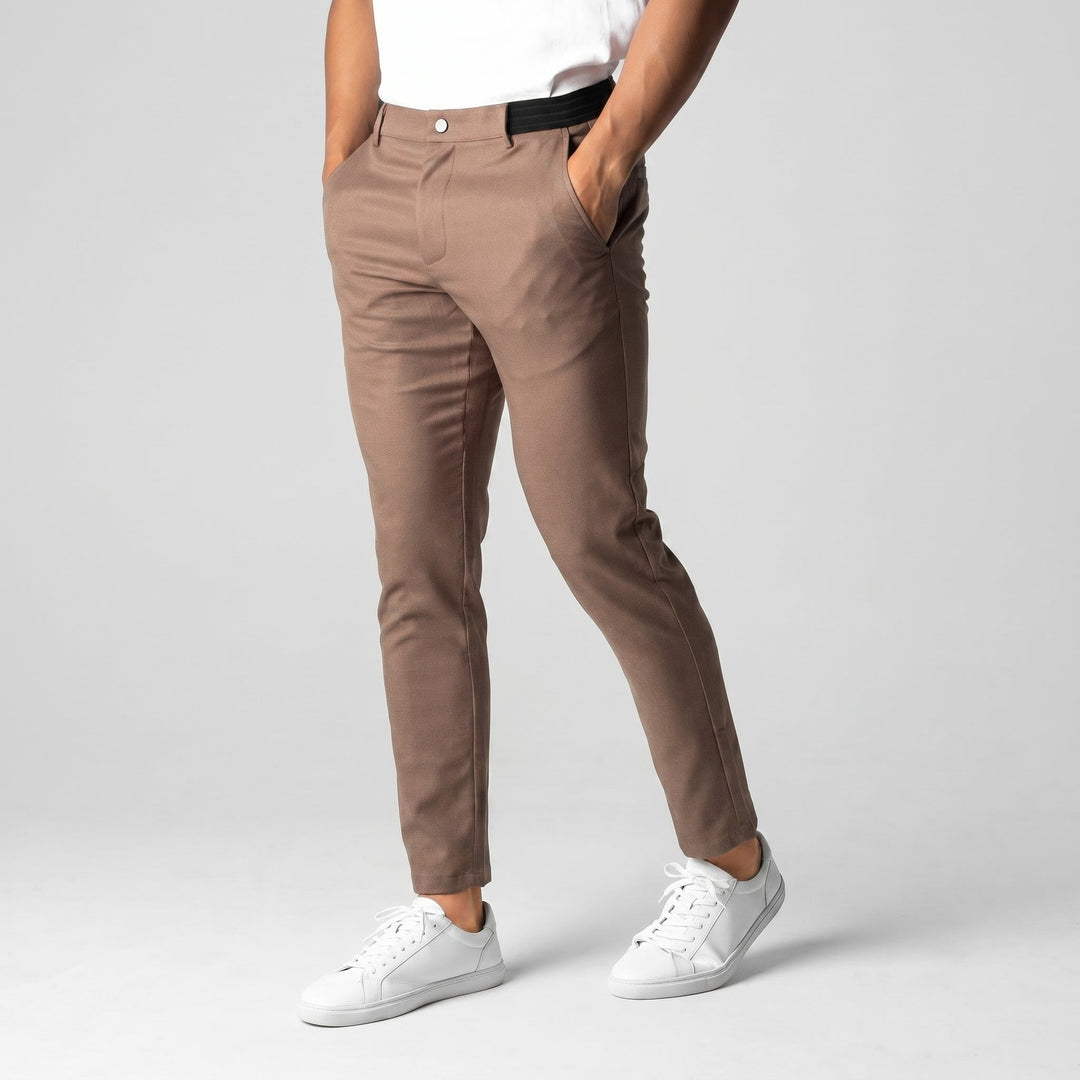 Markus Berlin Herren Stretch-Hose für den Alltag, Vorderansicht
