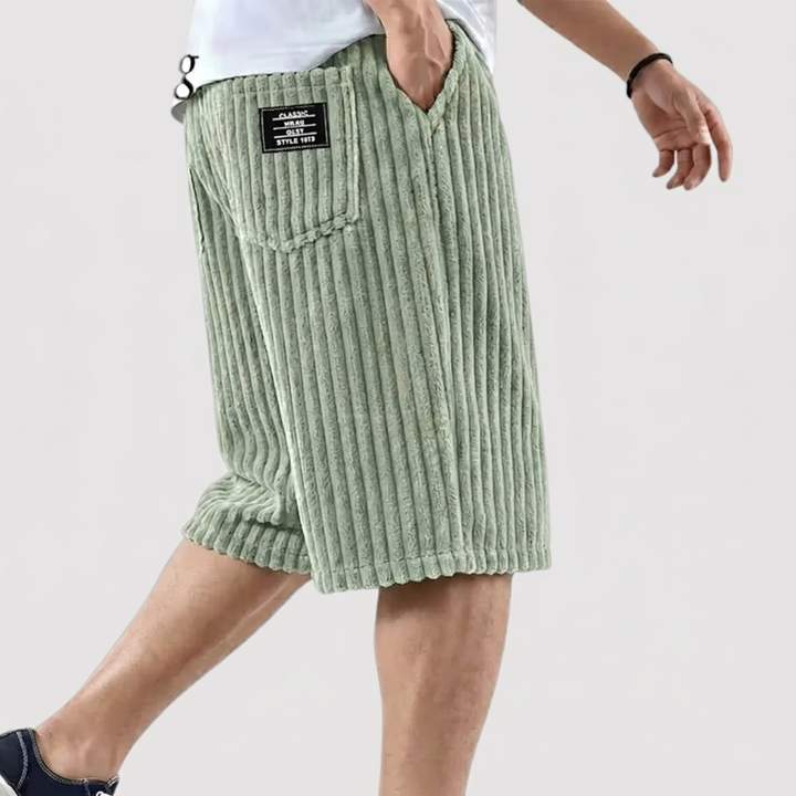 Markus Berlin Herren Weiche Rippshorts, Vorderansicht