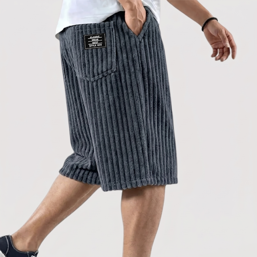 Markus Berlin Herren Weiche Rippshorts, Vorderansicht