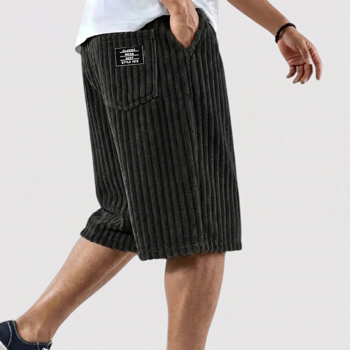 Markus Berlin Herren Weiche Rippshorts, Vorderansicht