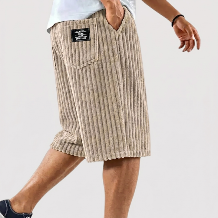 Markus Berlin Herren Weiche Rippshorts, Vorderansicht