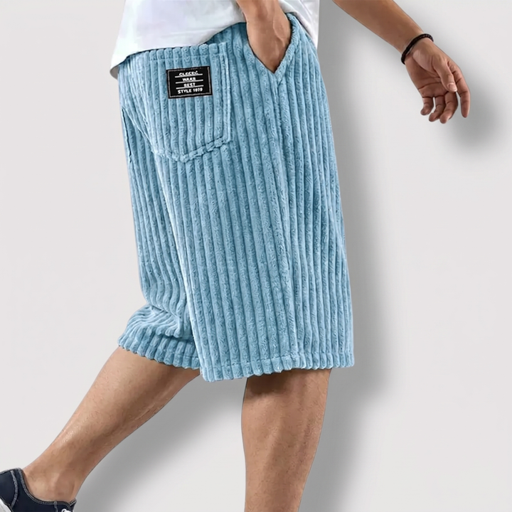 Markus Berlin Herren Weiche Rippshorts, Vorderansicht