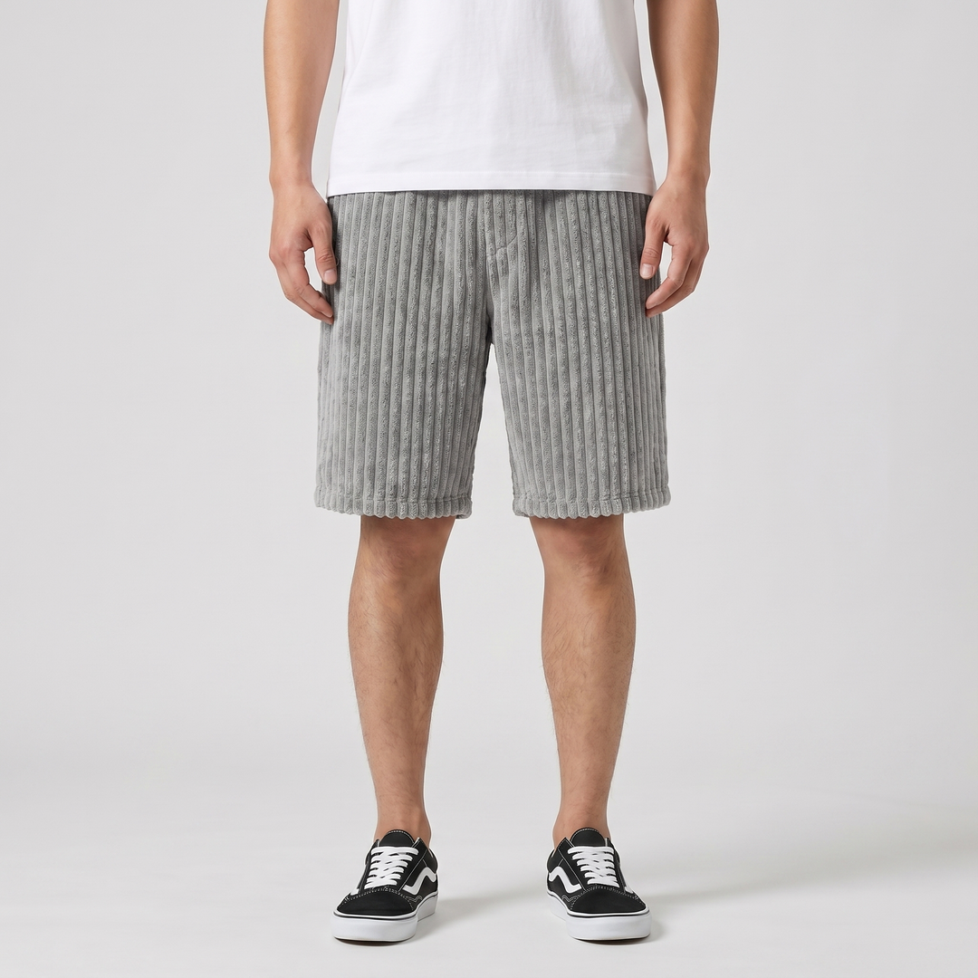 Markus Berlin Herren Weiche Rippshorts, Vorderansicht