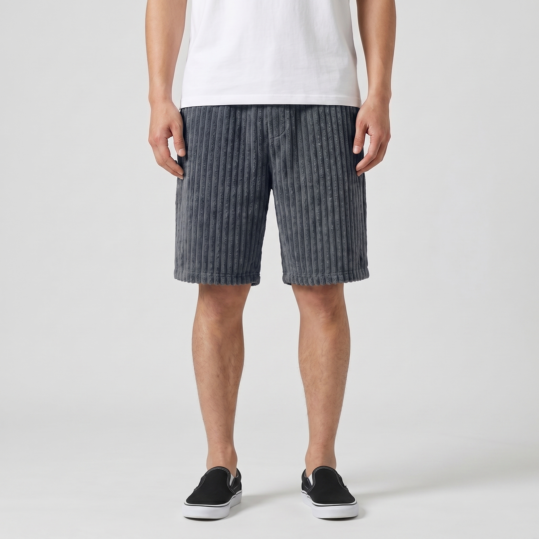 Markus Berlin Herren Weiche Rippshorts, Vorderansicht