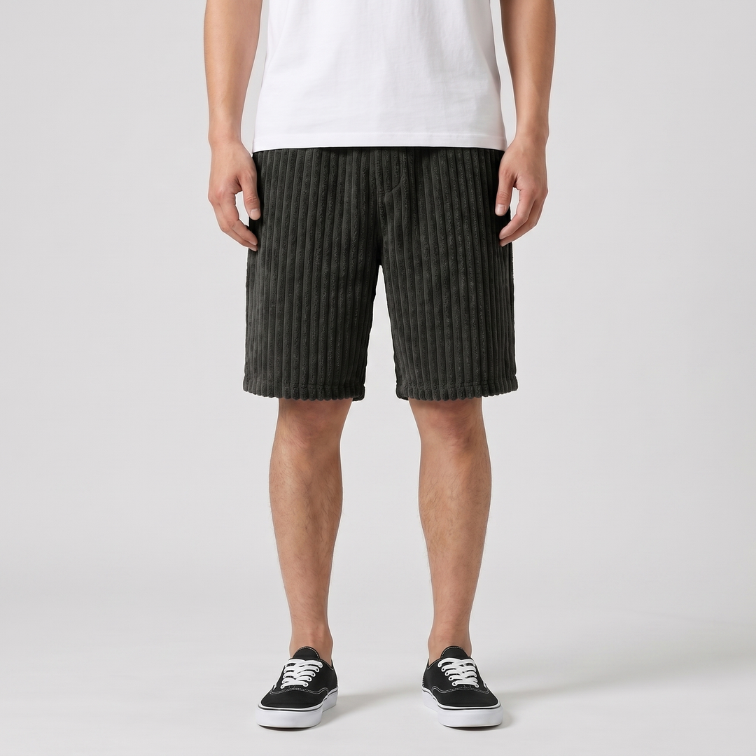 Markus Berlin Herren Weiche Rippshorts, Vorderansicht
