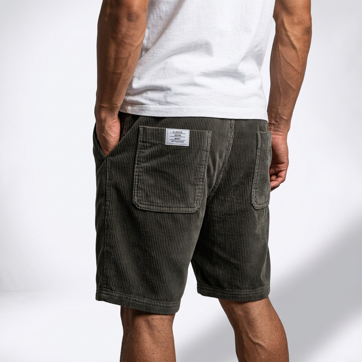 Markus Berlin Herren Leichte Rippshorts, Vorderansicht