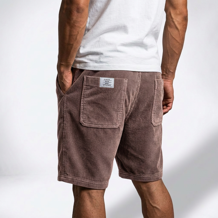Markus Berlin Herren Leichte Rippshorts, Vorderansicht