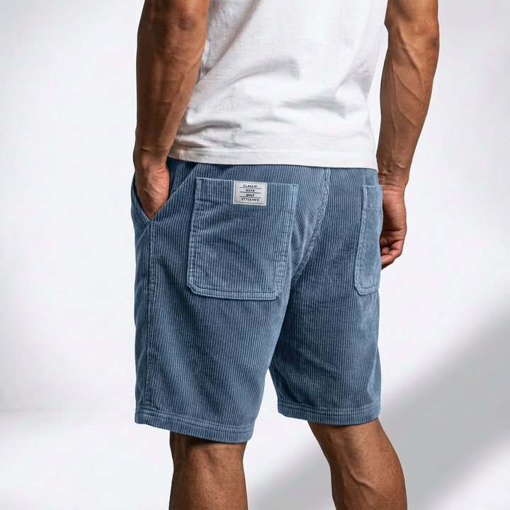 Markus Berlin Herren Leichte Rippshorts, Vorderansicht