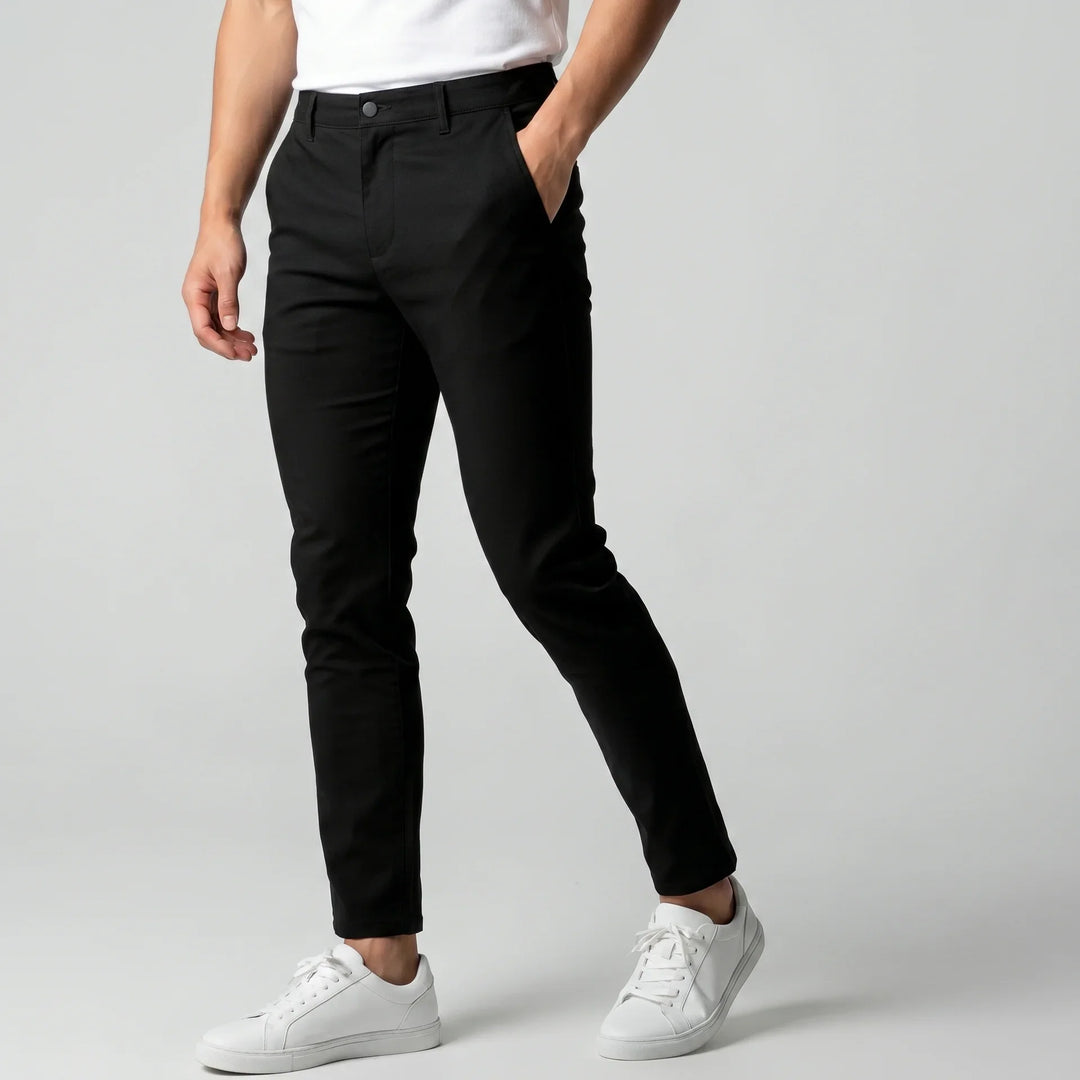 Markus Berlin Herren Stretch-Hose für den Alltag, Vorderansicht