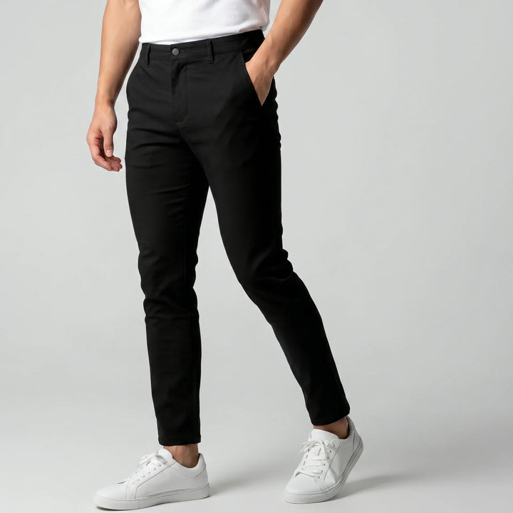 Markus Berlin Herren Stretch-Hose für den Alltag, Vorderansicht