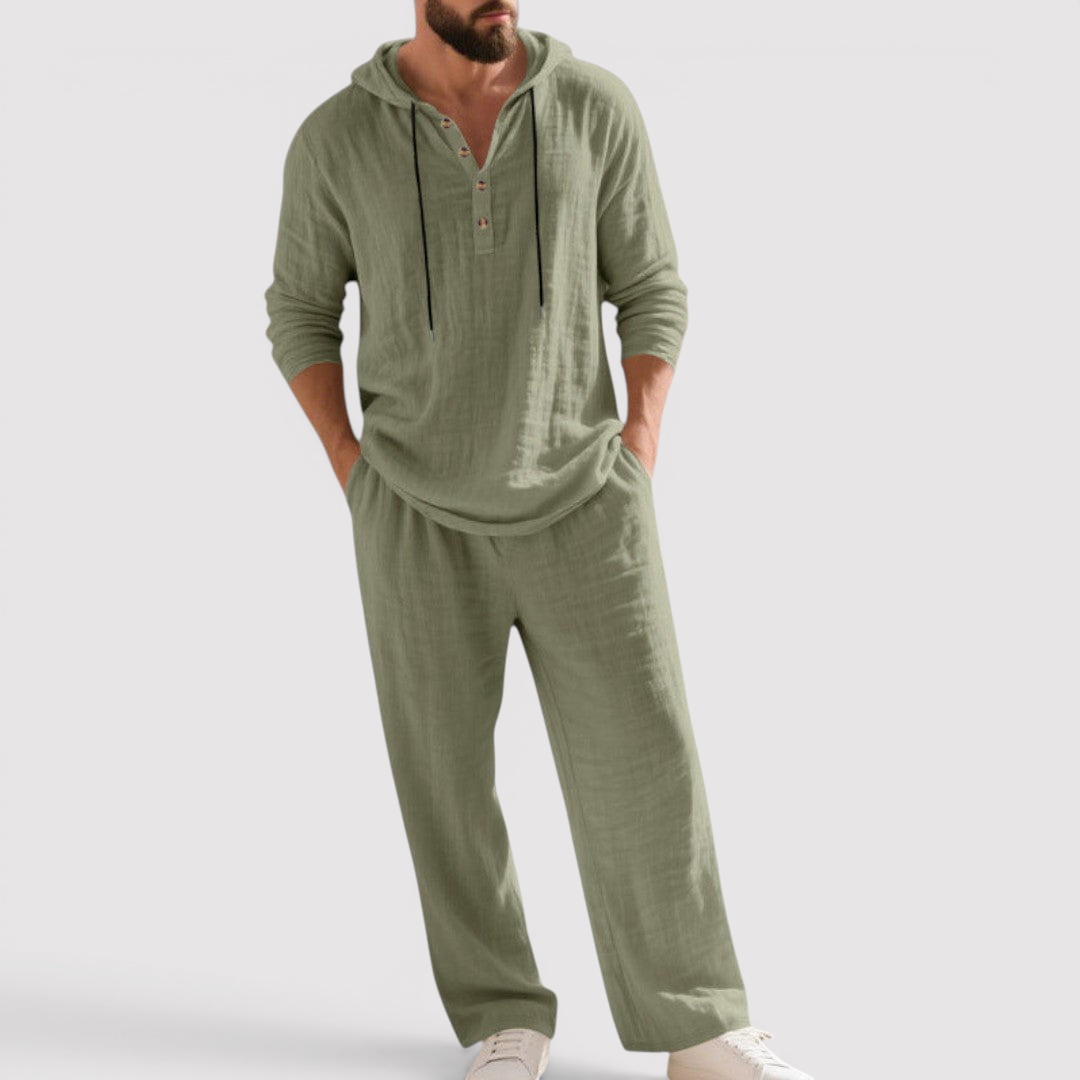 Markus Berlin Herren Sweatshirt-Hosen-Set, Vorderansicht