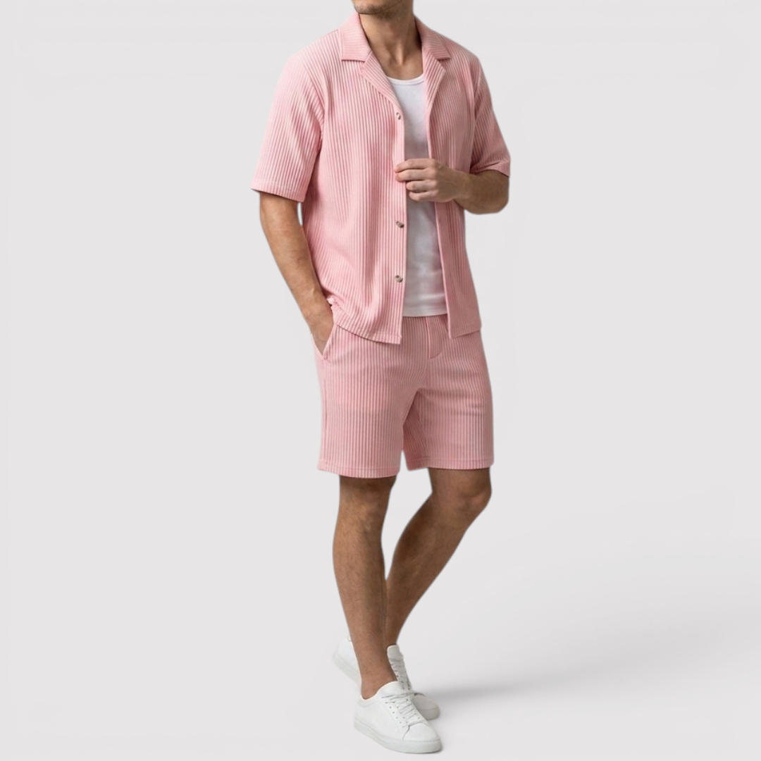 Markus Berlin Herren Shirt & Shorts Set, Vorderansicht