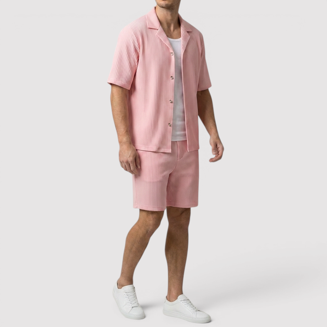 Markus Berlin Herren Shirt & Shorts Set, Vorderansicht