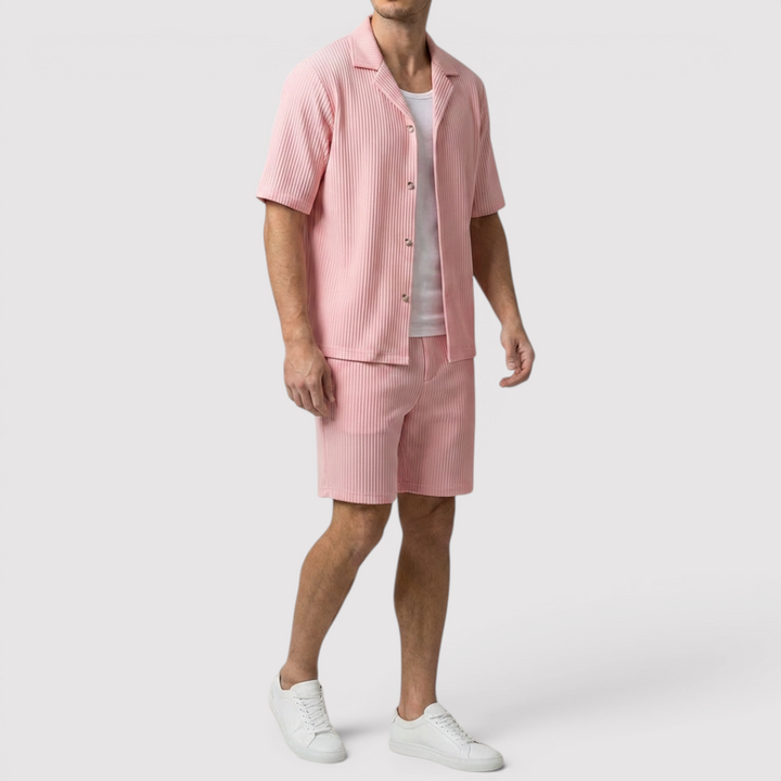 Markus Berlin Herren Shirt & Shorts Set, Vorderansicht
