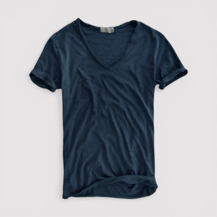 Markus Berlin Herren T-Shirt mit V-Ausschnitt, Vorderansicht