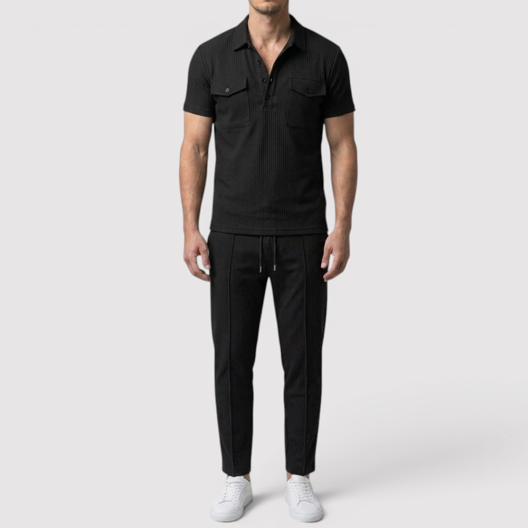 Markus Berlin Herren Shirt & Shorts Set, Vorderansicht