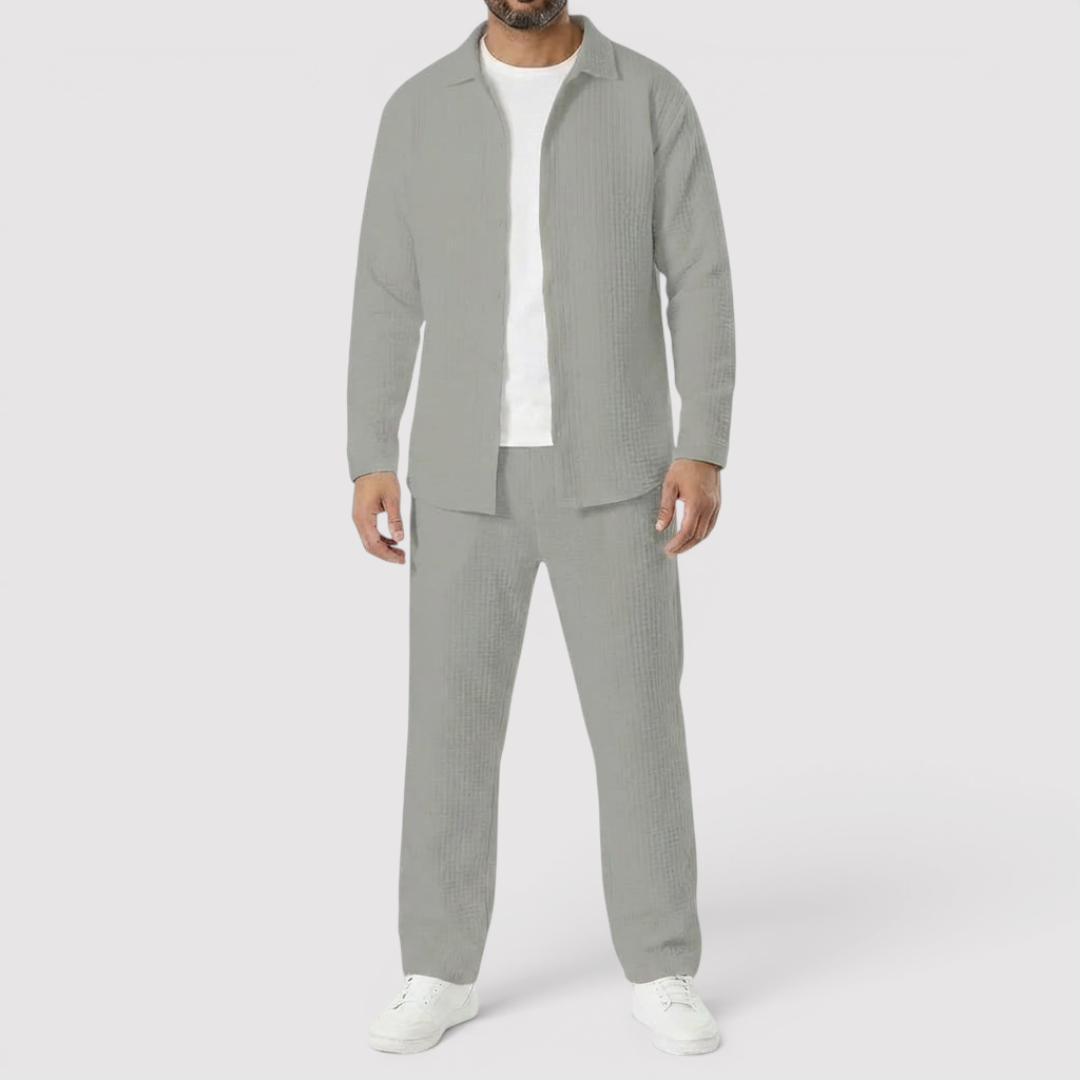 Markus Berlin Herren Shirt & Hose Set, Vorderansicht