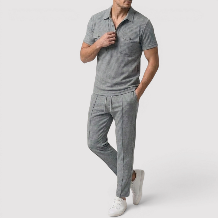 Markus Berlin Herren Shirt & Shorts Set, Vorderansicht