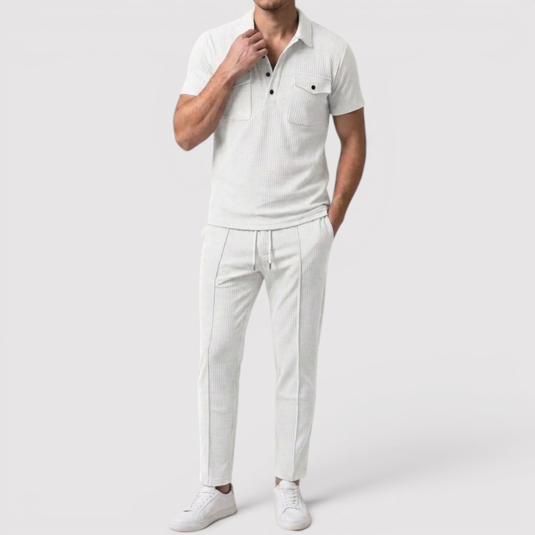 Markus Berlin Herren Shirt & Shorts Set, Vorderansicht