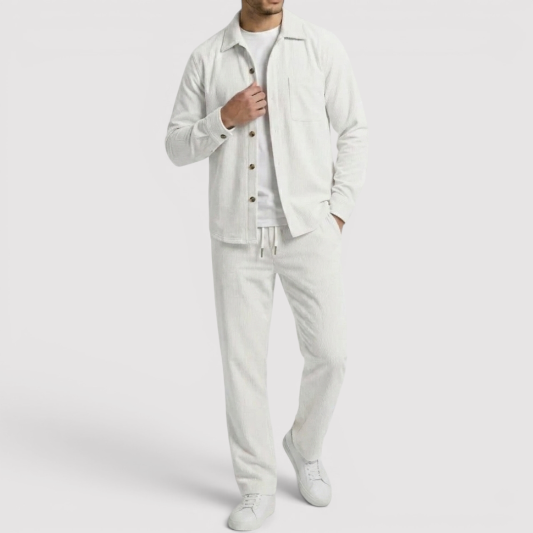 Markus Berlin Herren Strickjacke & Hose Set, Vorderansicht