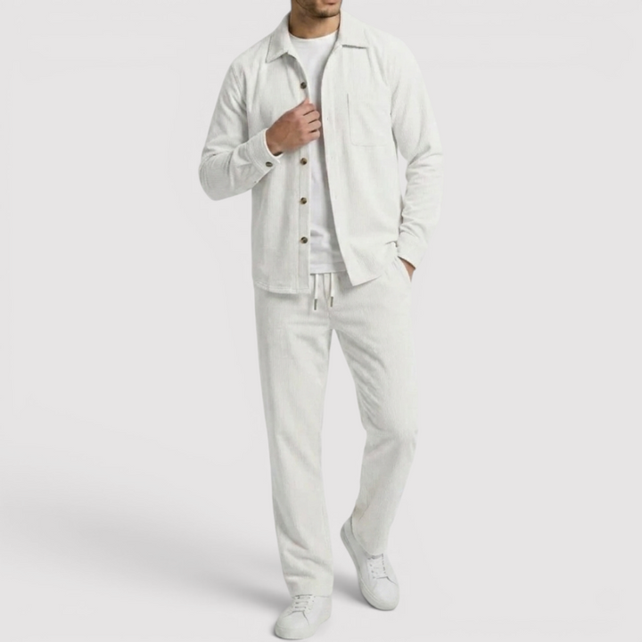 Markus Berlin Herren Strickjacke & Hose Set, Vorderansicht