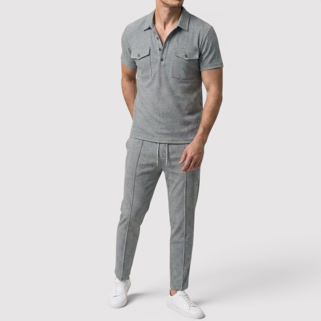 Markus Berlin Herren Shirt & Shorts Set, Vorderansicht