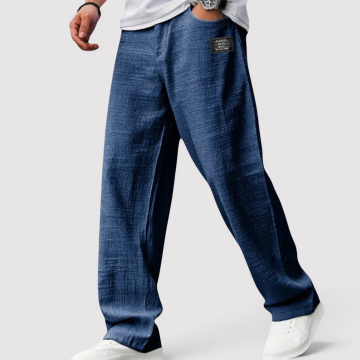 Markus Berlin Herren Leichte Relaxed-Hose, Vorderansicht