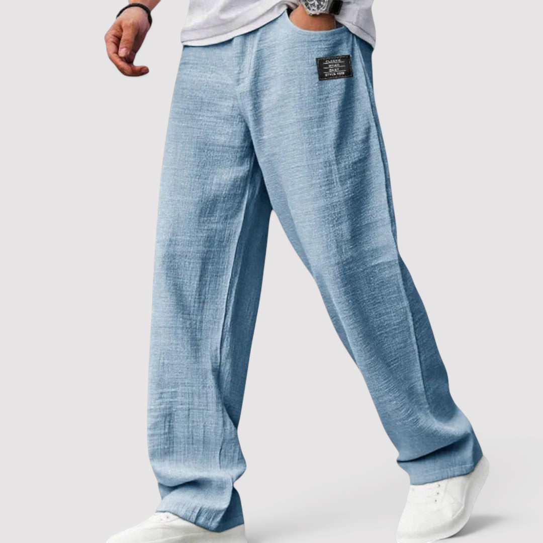 Markus Berlin Herren Leichte Relaxed-Hose, Vorderansicht