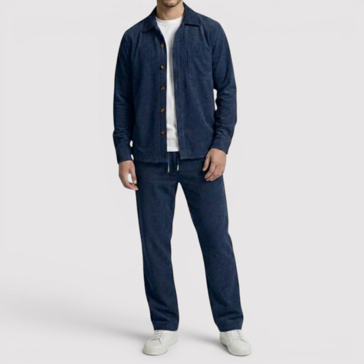 Markus Berlin Herren Strickjacke & Hose Set, Vorderansicht