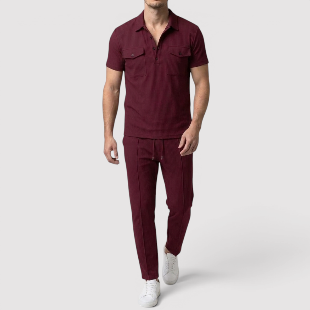 Markus Berlin Herren Shirt & Shorts Set, Vorderansicht