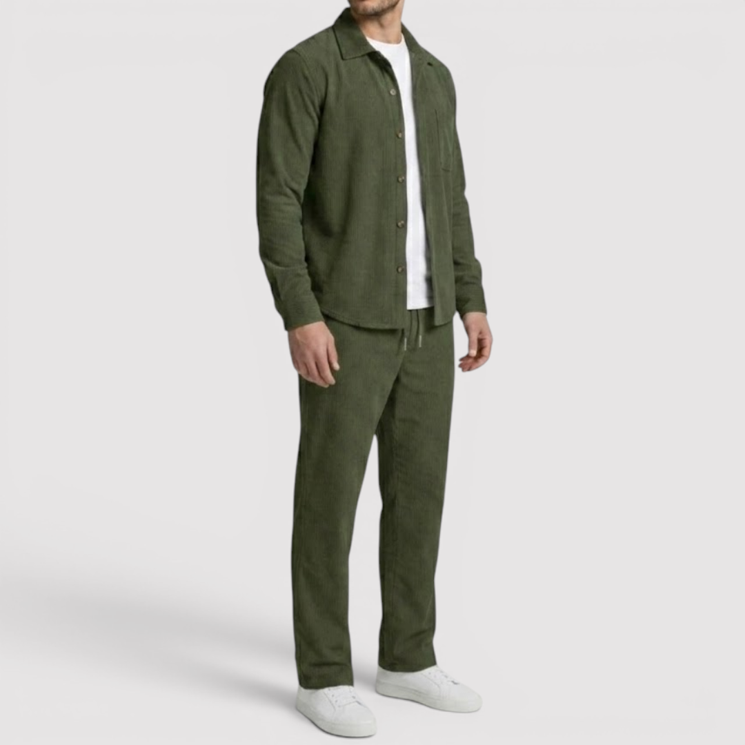 Markus Berlin Herren Strickjacke & Hose Set, Vorderansicht