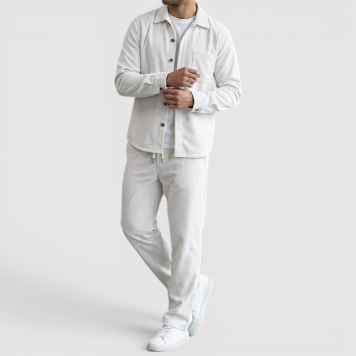 Markus Berlin Herren Strickjacke & Hose Set, Vorderansicht