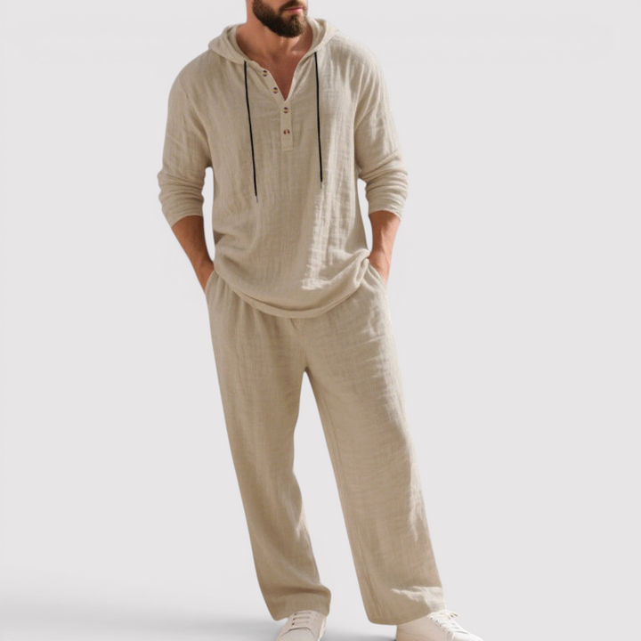 Markus Berlin Herren Sweatshirt-Hosen-Set, Vorderansicht