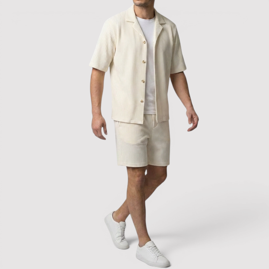 Markus Berlin Herren Shirt & Shorts Set, Vorderansicht