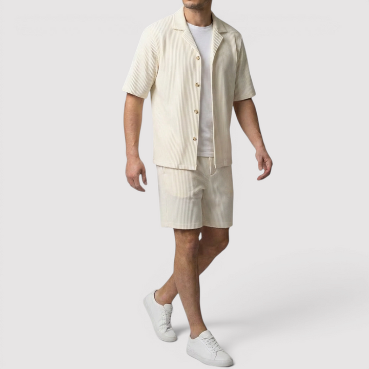Markus Berlin Herren Shirt & Shorts Set, Vorderansicht
