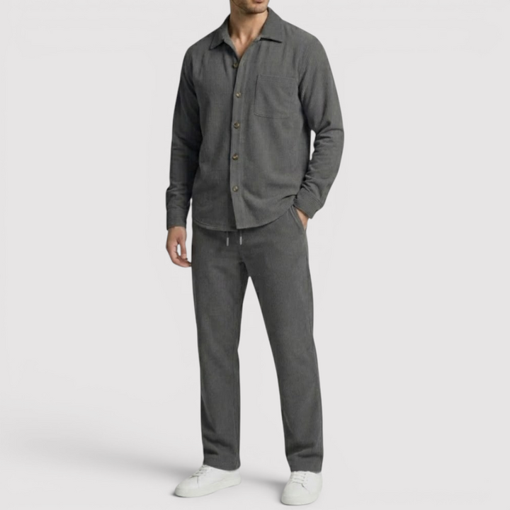 Markus Berlin Herren Strickjacke & Hose Set, Vorderansicht